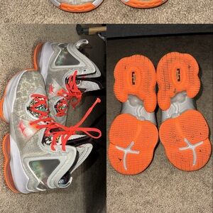 Nike LeBron 19 “Fast Food” Bright Crimson Basketball Sneakers